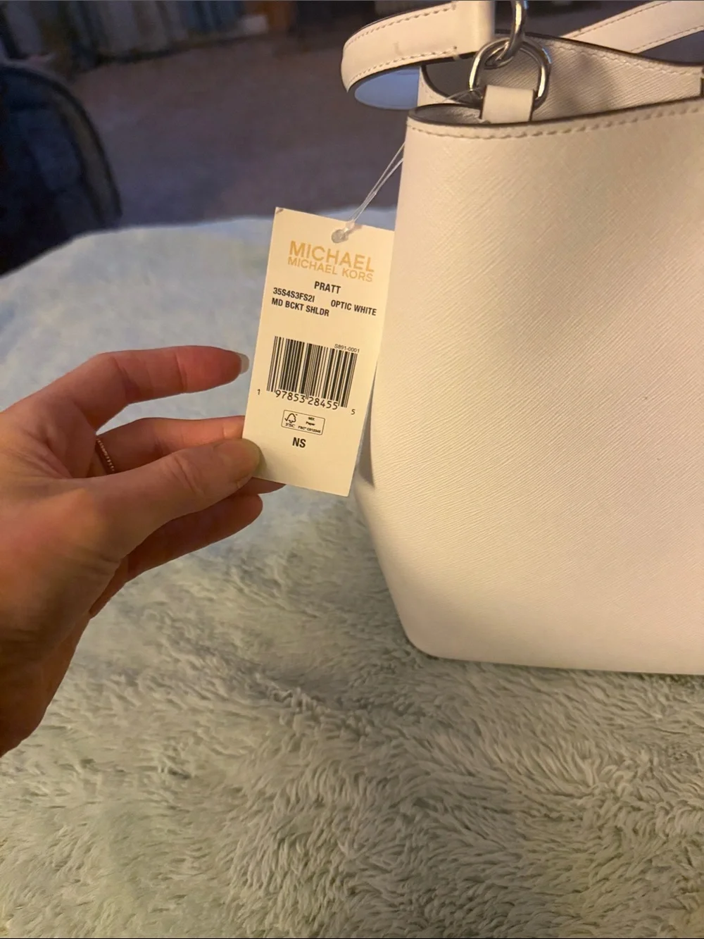 Michael Kors White Shoulder Bag